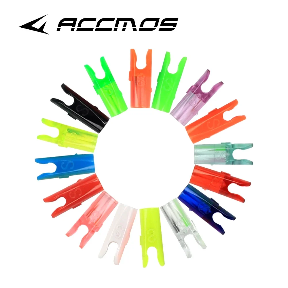 50pcs Arrow Nocks Size S ID4.2mm ID6.2mm 3.2mm Arrow Tail DIY Plastic Nock For  Archery Hunting Shooting Accessory