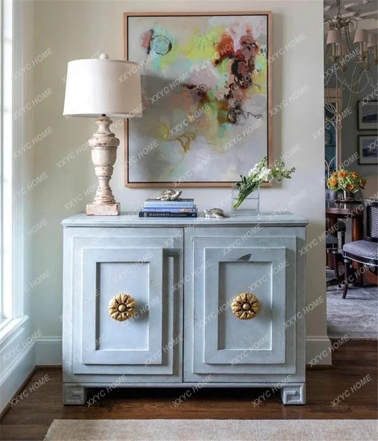 

Art furniture retro solid wood porch cabinet pit old decorative cabinet