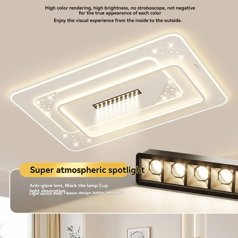LED Remote Control, Reversible Motor Low Profile Ceiling Light for Living Room Bedroom ,Modern Lamp Hot Sale