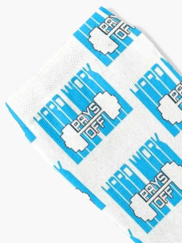 hard work pays off blue edition Socks christmas gift new year basketball Climbing Men's Socks Women's