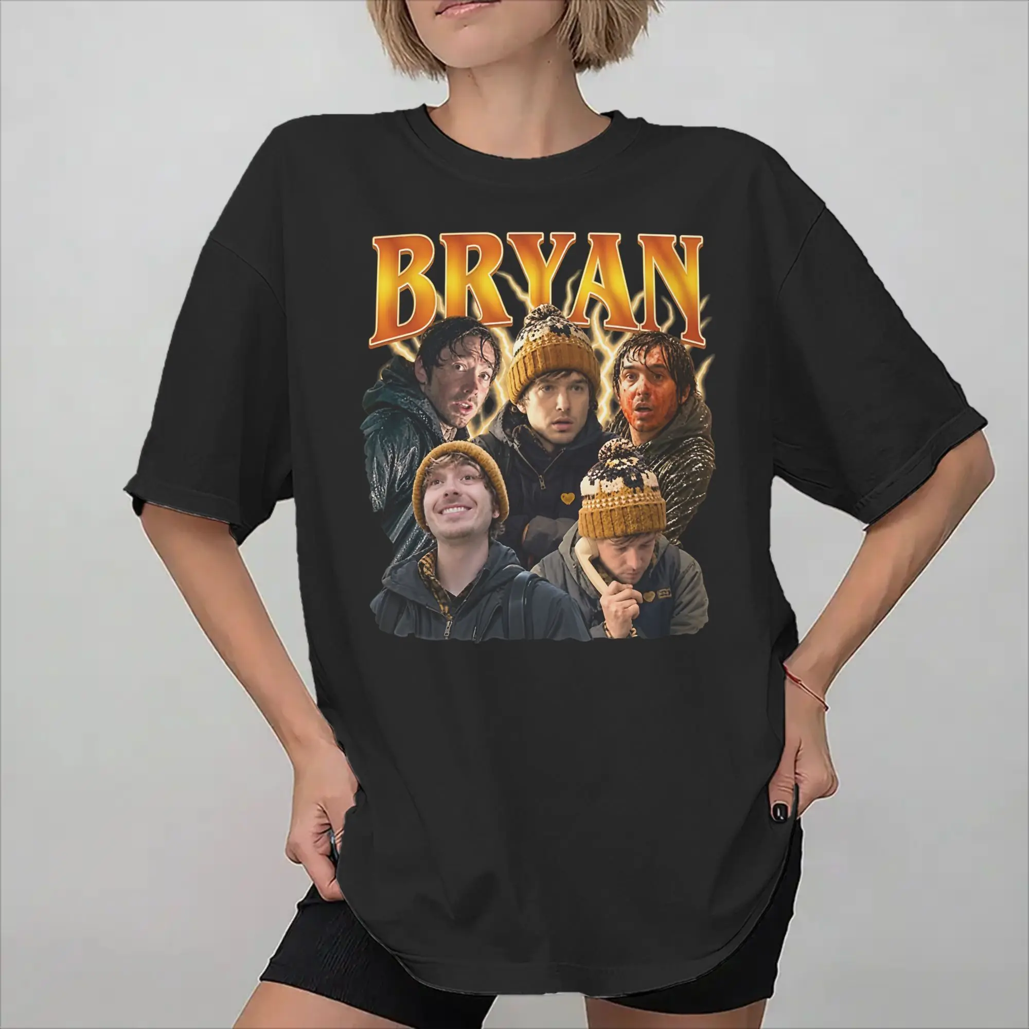 Mens Womens Bryan RE Austin Abrams T Shirt Cotton Printed Tee Shirts  Clothing Outfits