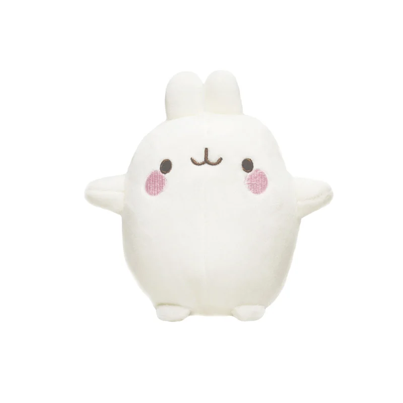 New 12cm Genuine Molang Plush Stuffed Toys Rabbit Cartoon Anime Soft Dolls Piu Piu Kawaii Keychain Pendant Baby Birthday Gifts