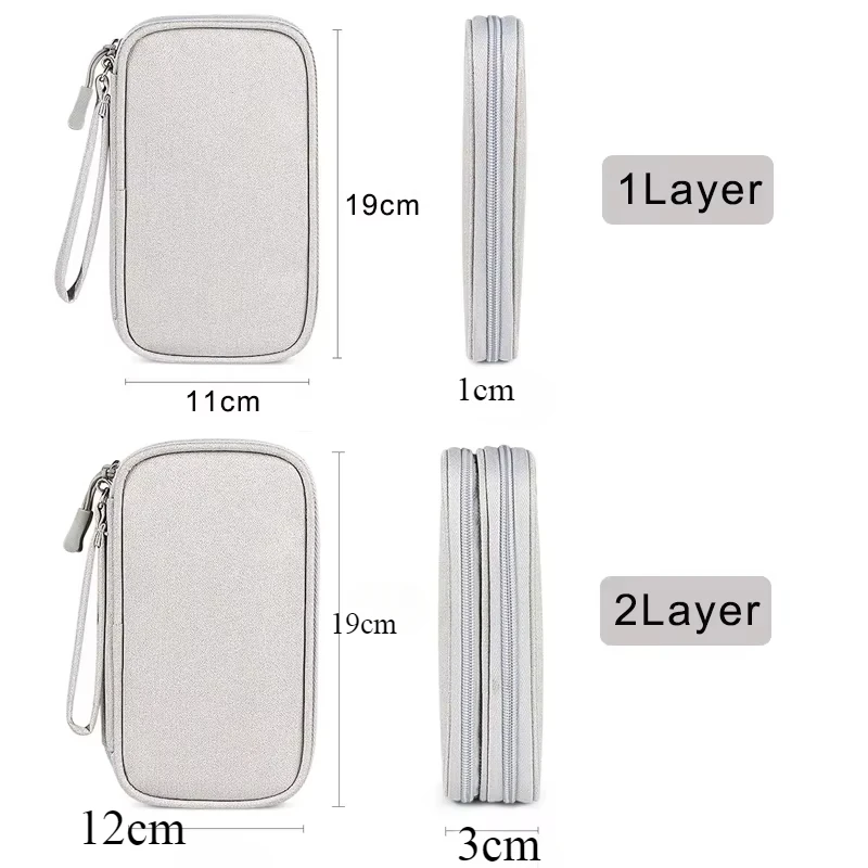 Travel Cable Bag Portable Digital Storage Pouch Charger Data Cable USB Bag Organizer Waterproof Electronic Accessory Storage Bag