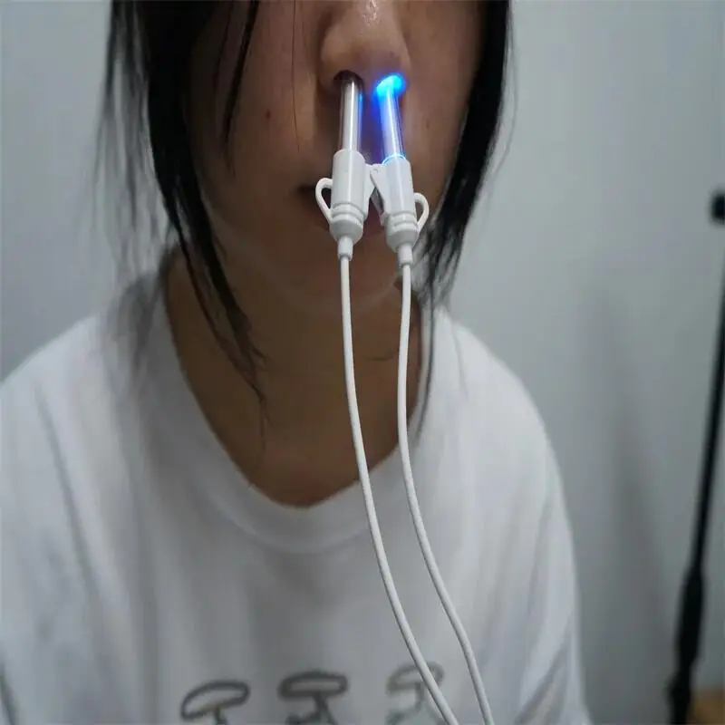 USB Interface Nasal Sterilization Therapy Device UV + Blue Light Nasal Laser Kill The Virus Bacteria In Respiratory System