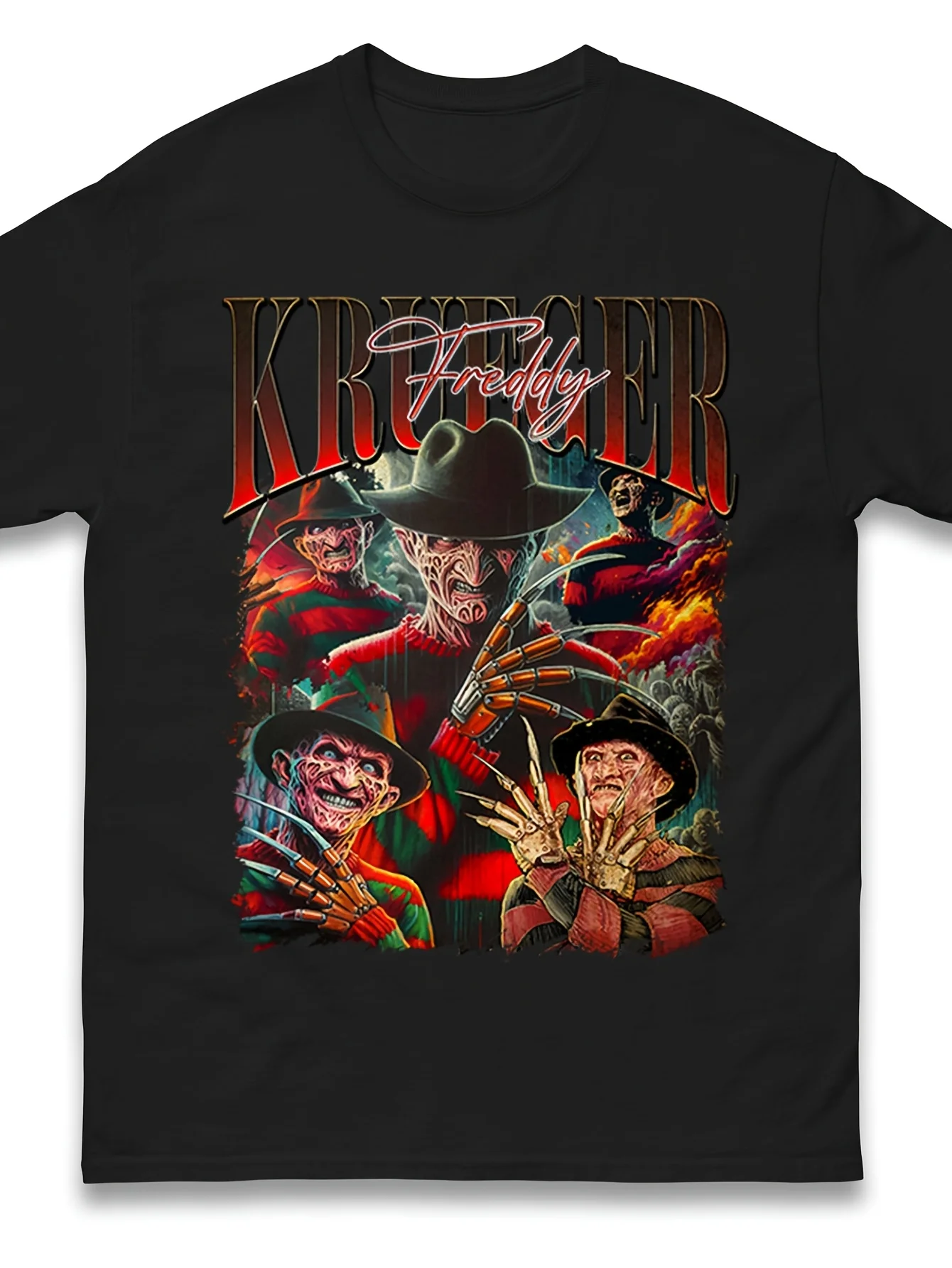 Freddy Krueger T-Shirt Unique Print Graphic Short Sleeve Men's T-shirts for Summer Unisex All-Season