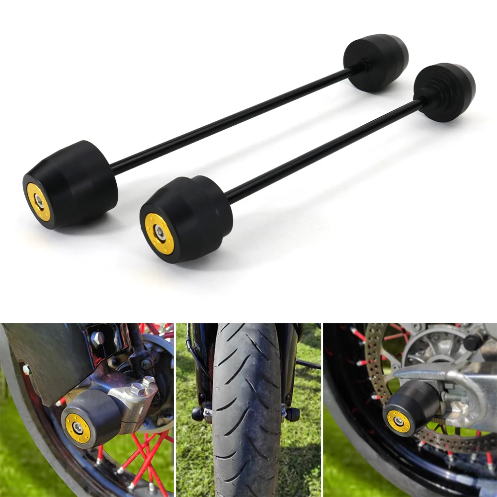 

For Suzuki DRZ400SM DR400S DRZ400SE 2000-2024 Des Front and Rear Fork Sliders Crash Protector Motorcycle Rear Front Axle Sliders