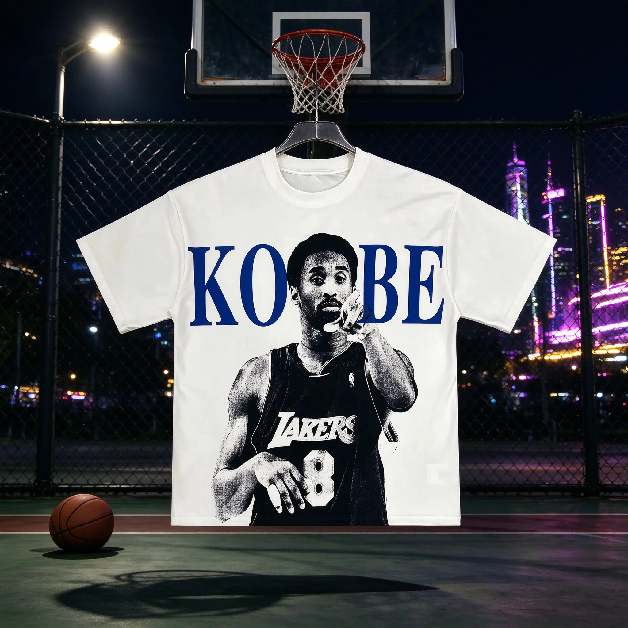 Klassieke Basketbalster Kobe Bryant Mannen Vrouwen T-shirt Print Tshirt Kleding Streetwear Tee Katoen Oversized Y2k Hiphop Zomer