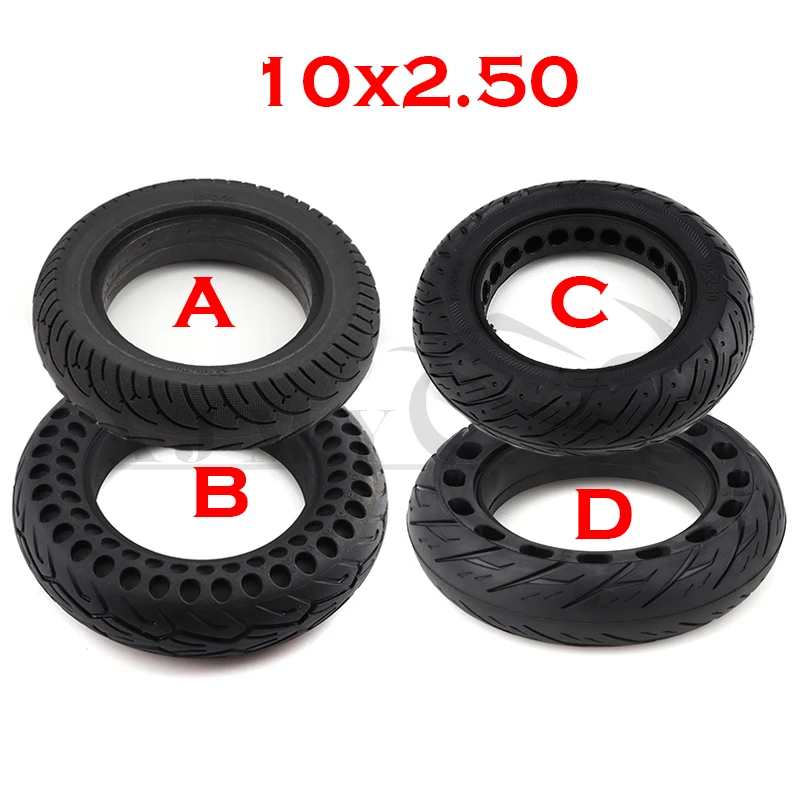 

High Quality 10x2.50 Tubeless Wheel Tyre Solid Tyre Non-Inflation Electric Scooter Tire for 10 Inch Electric Scooter Accessory