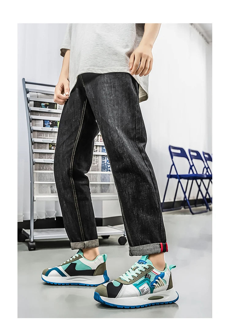 Herren-Freizeitsneaker, leicht, atmungsaktiv, strapazierfähig, modisch, vielseitig einsetzbar für Outdoor-Sport, Campus und Stadt. – Detail 12