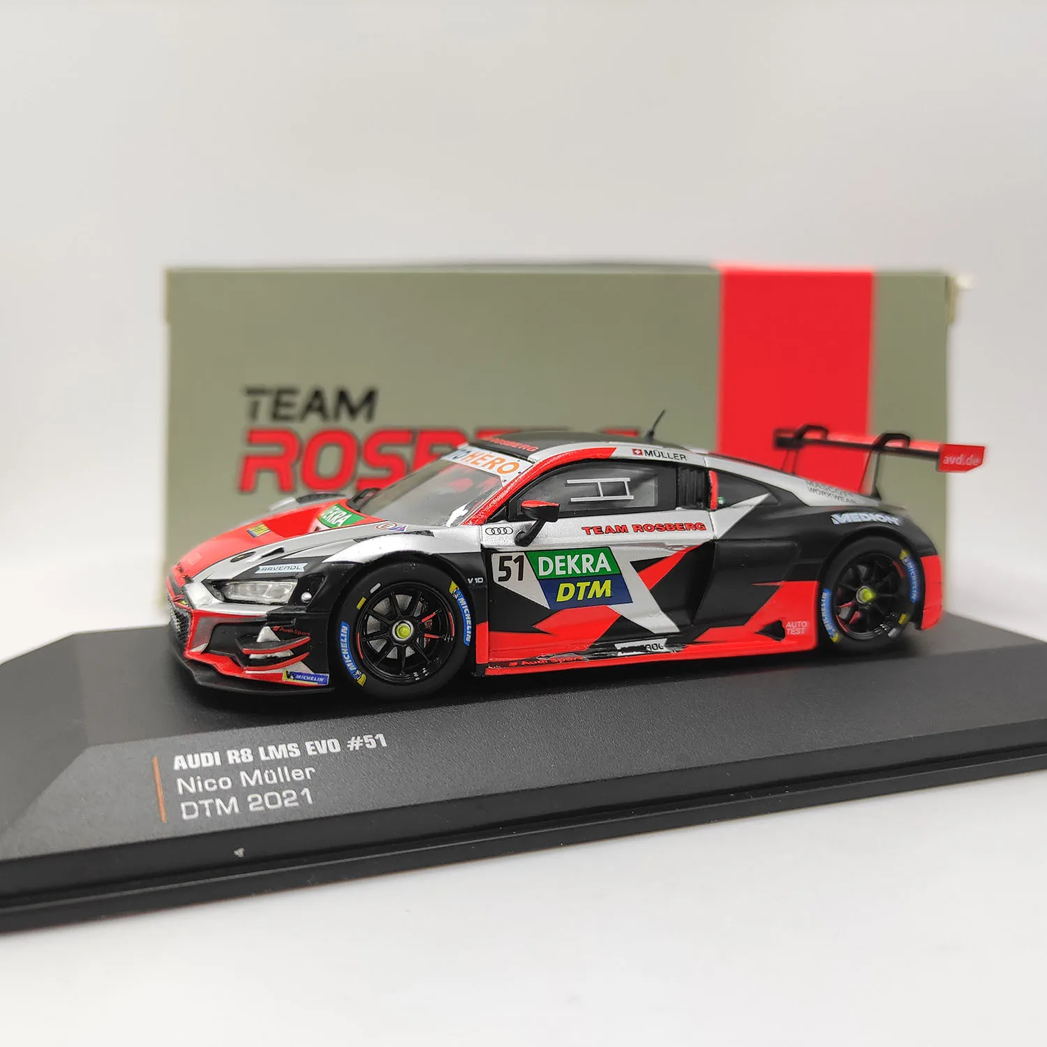 

Defect Diecast IXO 1/43 Scale 2021 Audi R8 LMS EVO #57 Racing Car Alloy Simulation Model Without Wiper Collectible Toy Gift
