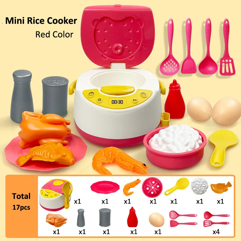 Baby House Playing Kids Kitchen Cooking Toy Children's Microwave Oven Toy Rice Cooker fridge Bread Maker Juicer  Kitchen Pretend