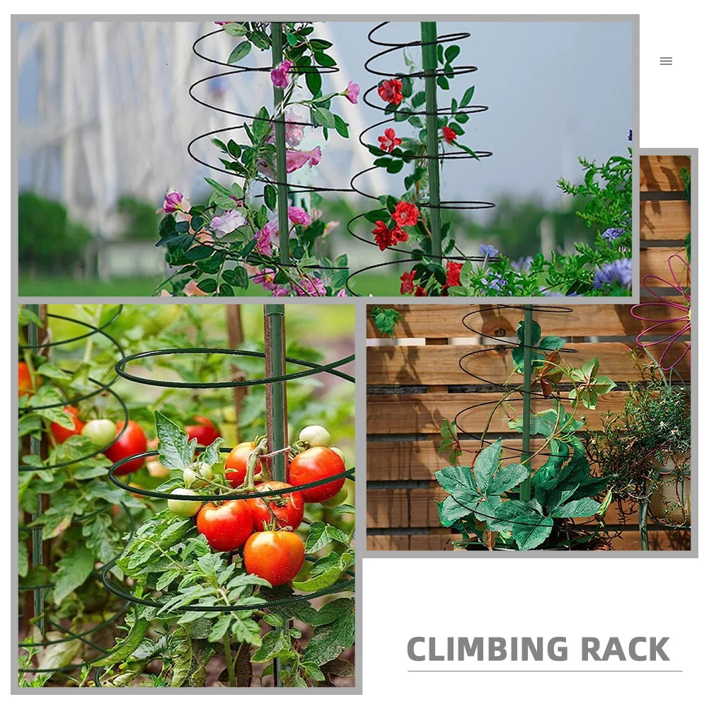 

1 set Plant Climbing Trellis For Potted Plants Spiral Design Indoor Outdoor Garden Support Climbing Plant Rack Decorative