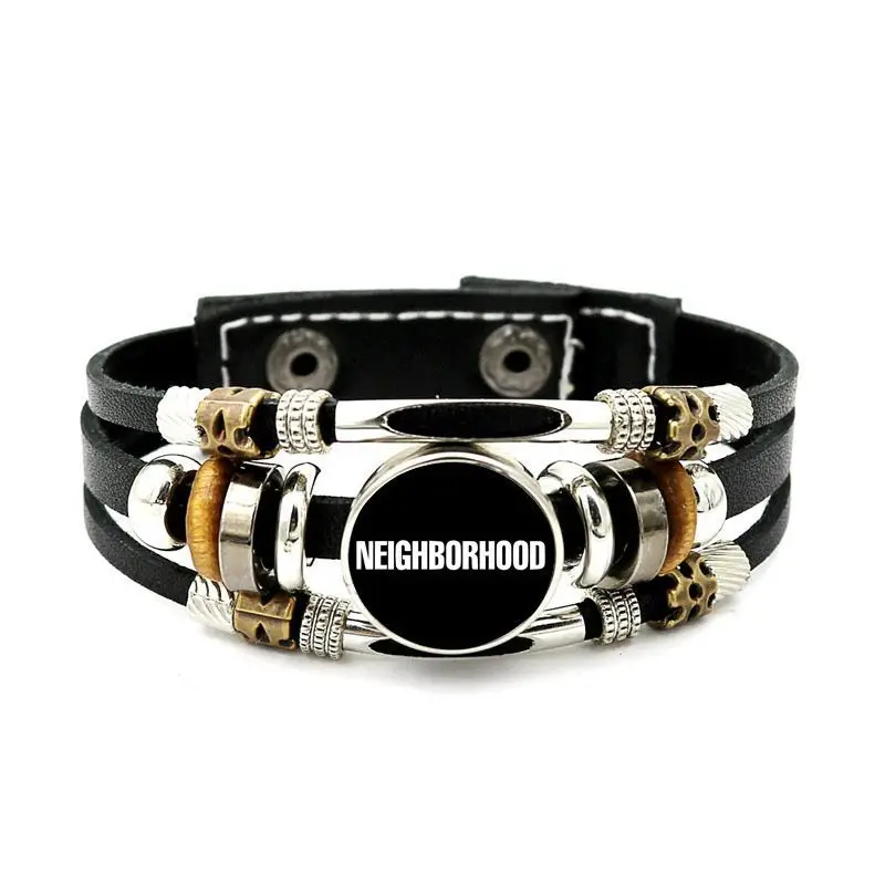 NEIGHBORHOOD Vintage Unisex Bracelet, Retro Trendy Wrist Rope Jewelry for Men Women Daily Street Wear