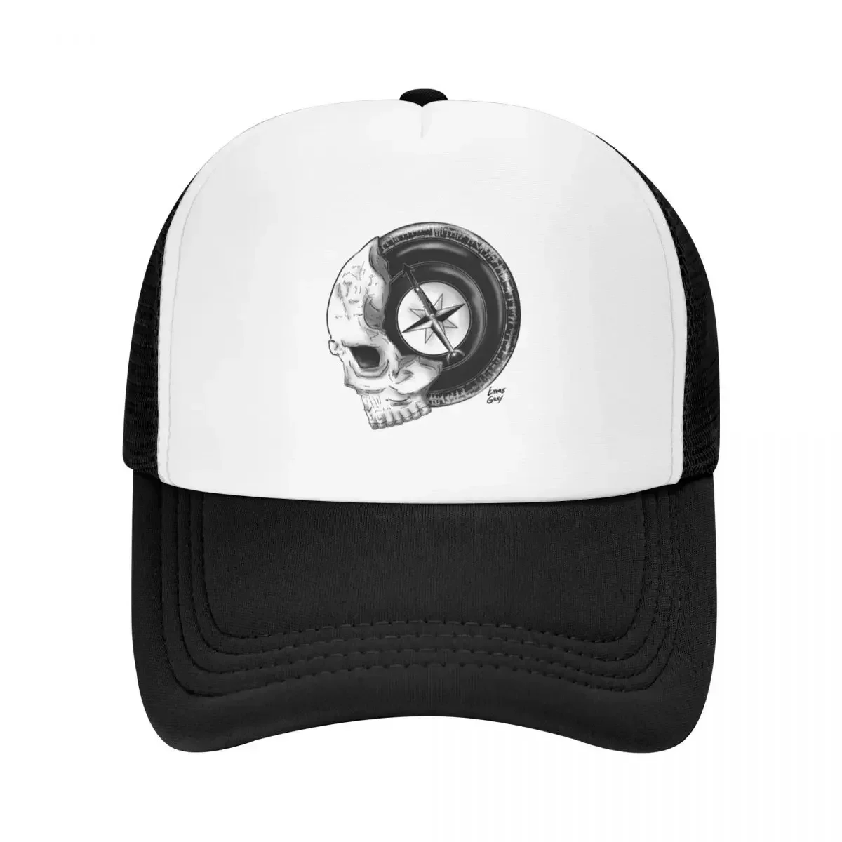 Inktober 2021 - 16 COMPASS Baseball Cap Hood Golf Wear Sunscreen Hats Man Women's