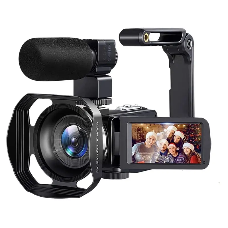 

AS95-8K Video Camcorder Camera 64MP 18X 3 Inch LCD Touch Screen Zoom Wifi Camera With Microphone Lens Hood Hand Stabilizer