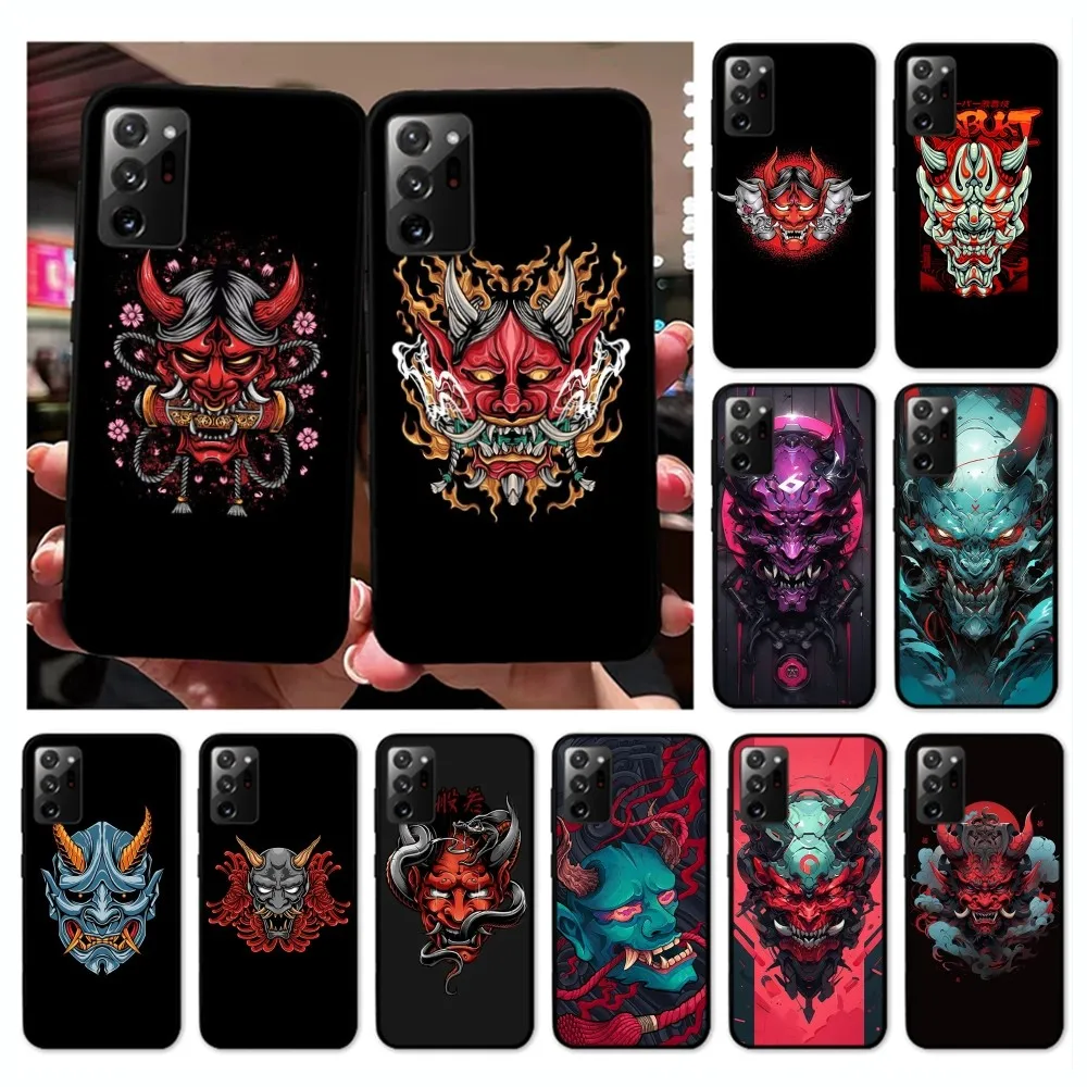 Japanese Oni Hannya Demon Mask Phone Case For Samsung Note 8 9 10 20 Pro Plus Lite M 10 11 20 30 21 31 51 A 21 22 42 02 03