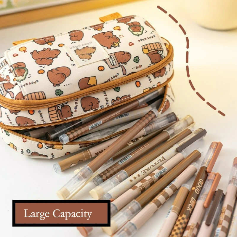 Sevimli Hayvan Kapibara Dört K - Pencil Case Large incelemesi ve fiyatı