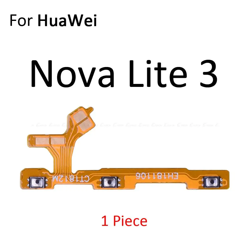 Tombol Volume tombol ON OFF kunci senyap daya Kabel Flex senyap untuk bagian HuaWei Nova 8 7i 7 Pro SE 5T Lite 3 Plus