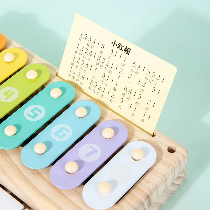 เครื่องดนตรีประเภทเคาะทำจากไม้, เครื่องดนตรีเพื่อการศึกษาปฐมวัย, เครื่องดนตรีเพื่อการศึกษา, ของเล่นดนตรี, เปียโนไม้สี