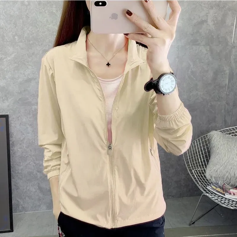 High End Sunscreen Clothing For Women 2024 New UV Protection Summer Women\'s Thin Coat Outdoor Breathable Sunscreen Casual Jacket