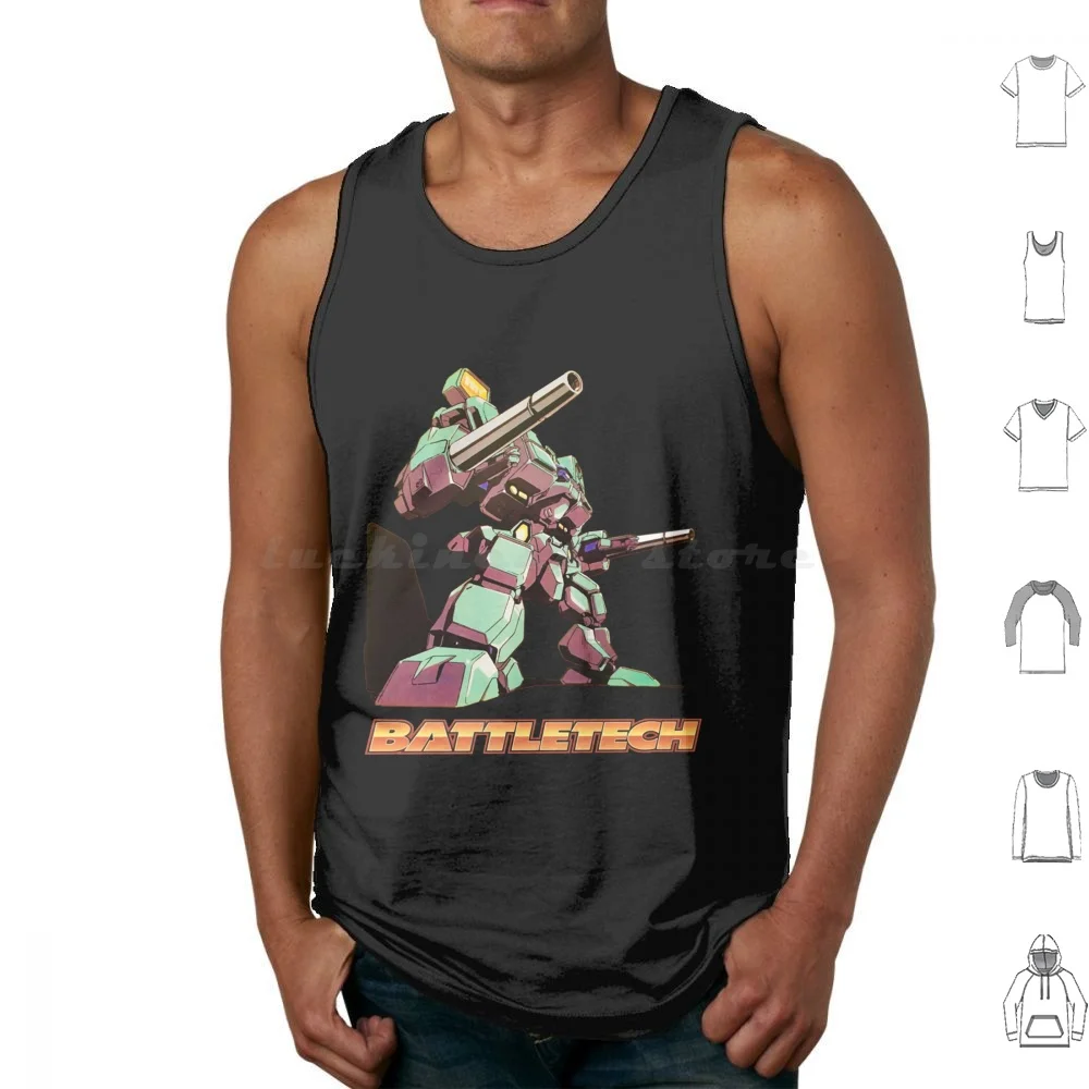 Unseen Battletech Tank Tops Print Cotton Battletech Mech Mwo Robot Mechs Mecha Online Clans Machine Battlemech