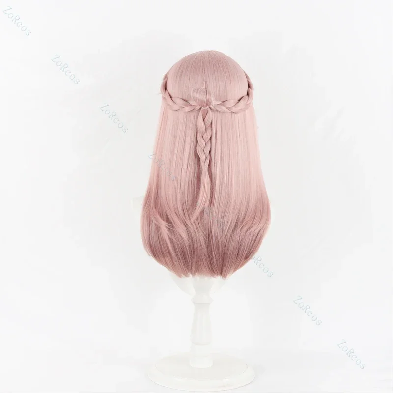 شعر مستعار لعبة هونكاي: تأثيري ستار ريل للرجال ، شعر طويل وردي ، شعر مستعار مقاوم للحرارة ، غطاء مجاني ، متوفر ، 60 *