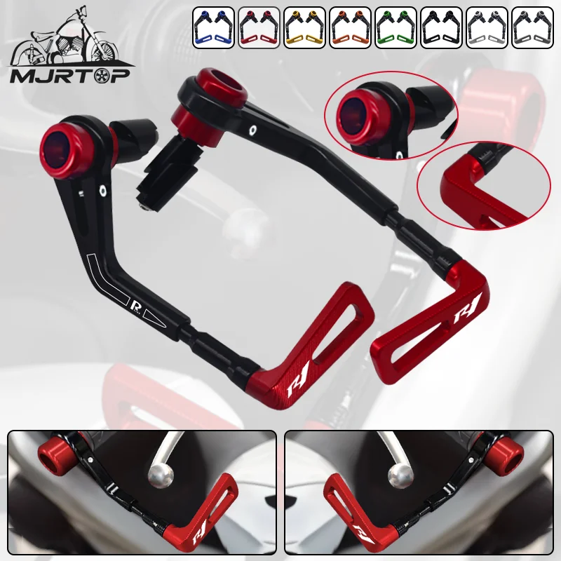 

For YAMAHA YZF R1 R6 YZF-R1 R1M YZF-R6 R6S 7/8"22mm Motorcycle Handguards Handlebar Brake Clutch Levers Protector Guard Ends Cap