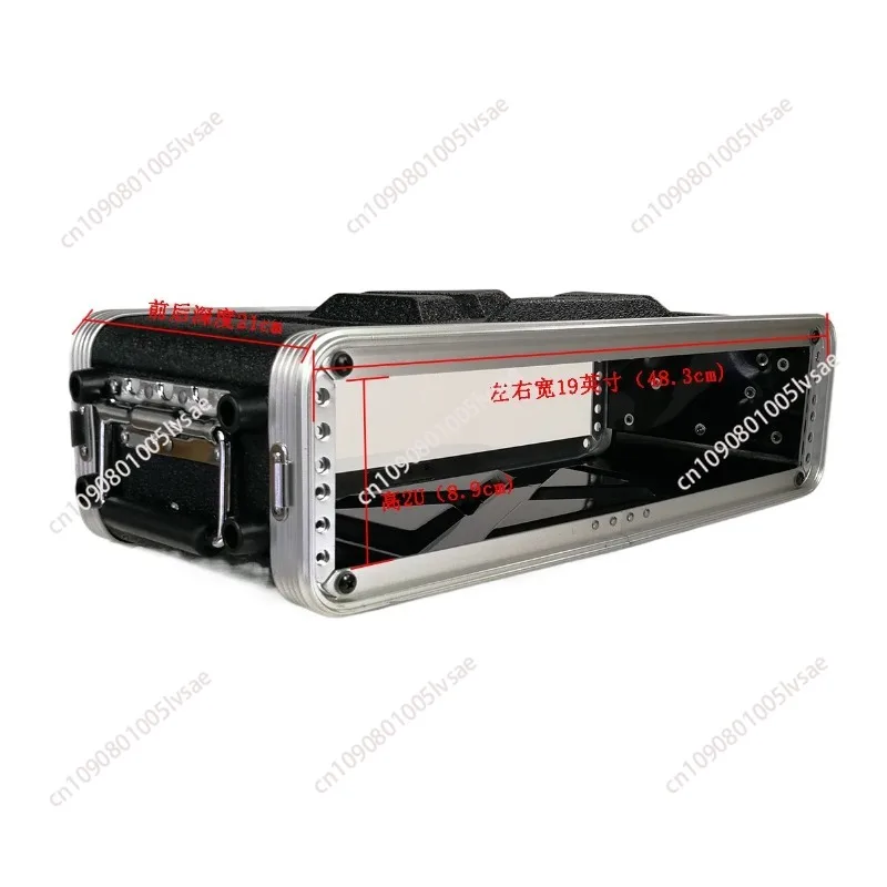 2U3U Portable ABS Cabinet Main Body Depth 210mm 19-inch Aviation Box Receiver Chassis Rack Microphone Shockproof Case