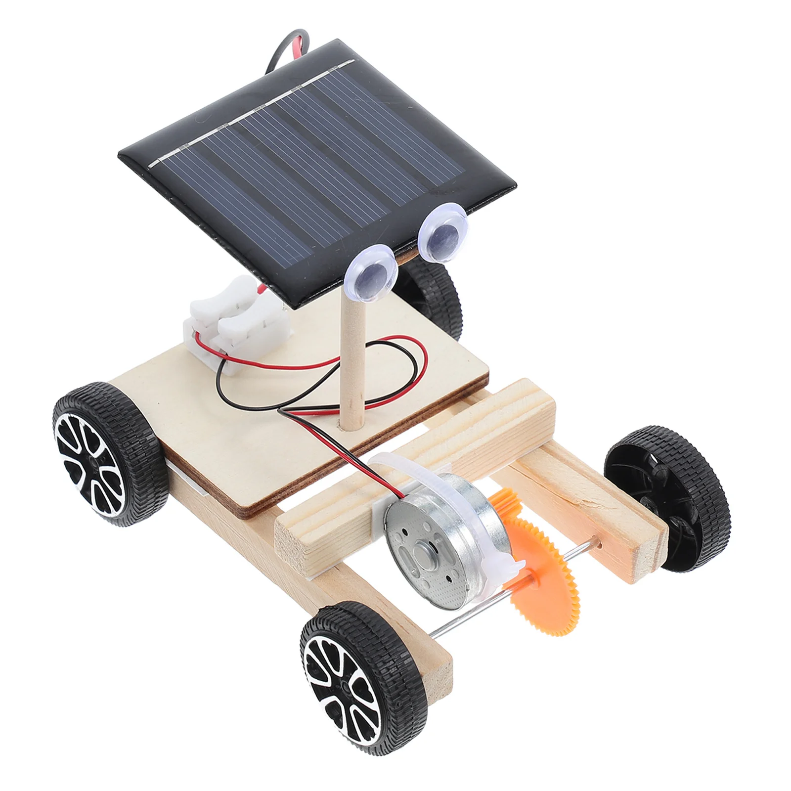 Mini Kit de voiture solaire en bois, bricolage, tige éducative, Gadget d'apprentissage créatif pour enfants