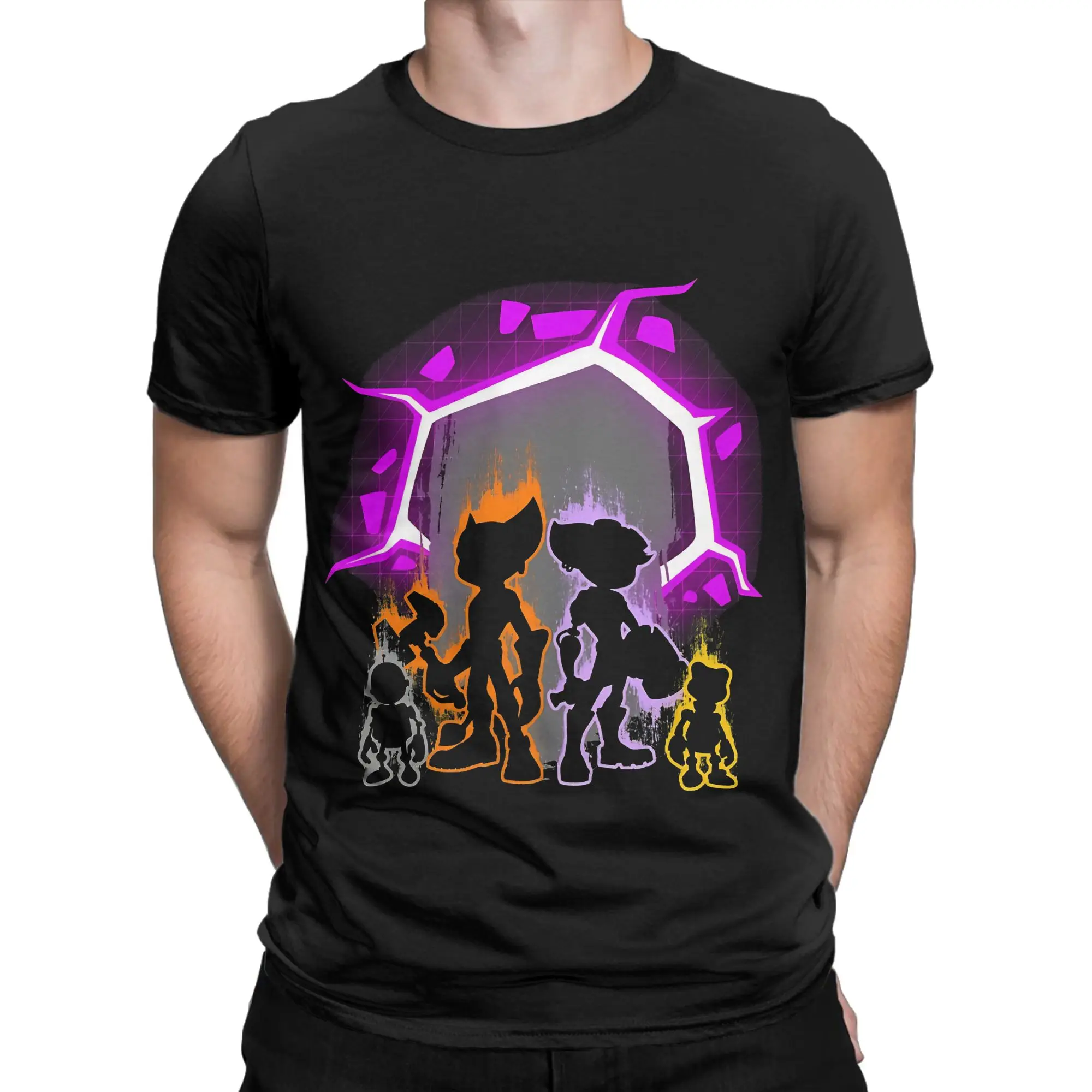 Tiny Robot Sidekick  Classic Ratchet & Clank Funny 100% Cotton T-Shirt Tees Tops For Men
