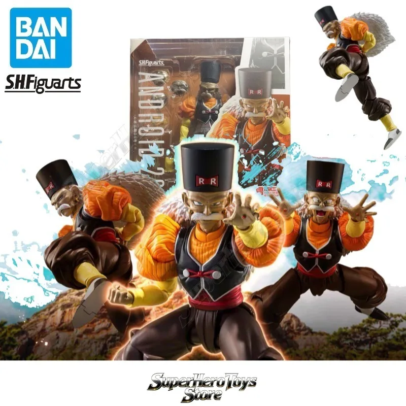 100% Original Bandai S.H.Figuarts Dr. Gero Androide 20 SHF Dragon Ball Z en Stock Colección de Figuras de Acción de Anime Juguetes Modelo