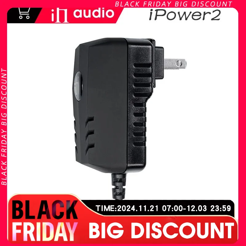 iFi iPower2 DC Low Noise Power Adapter Hifi Decodes Earphone Amplifier Low Ripple Noise Canceller Multiple Security Protections