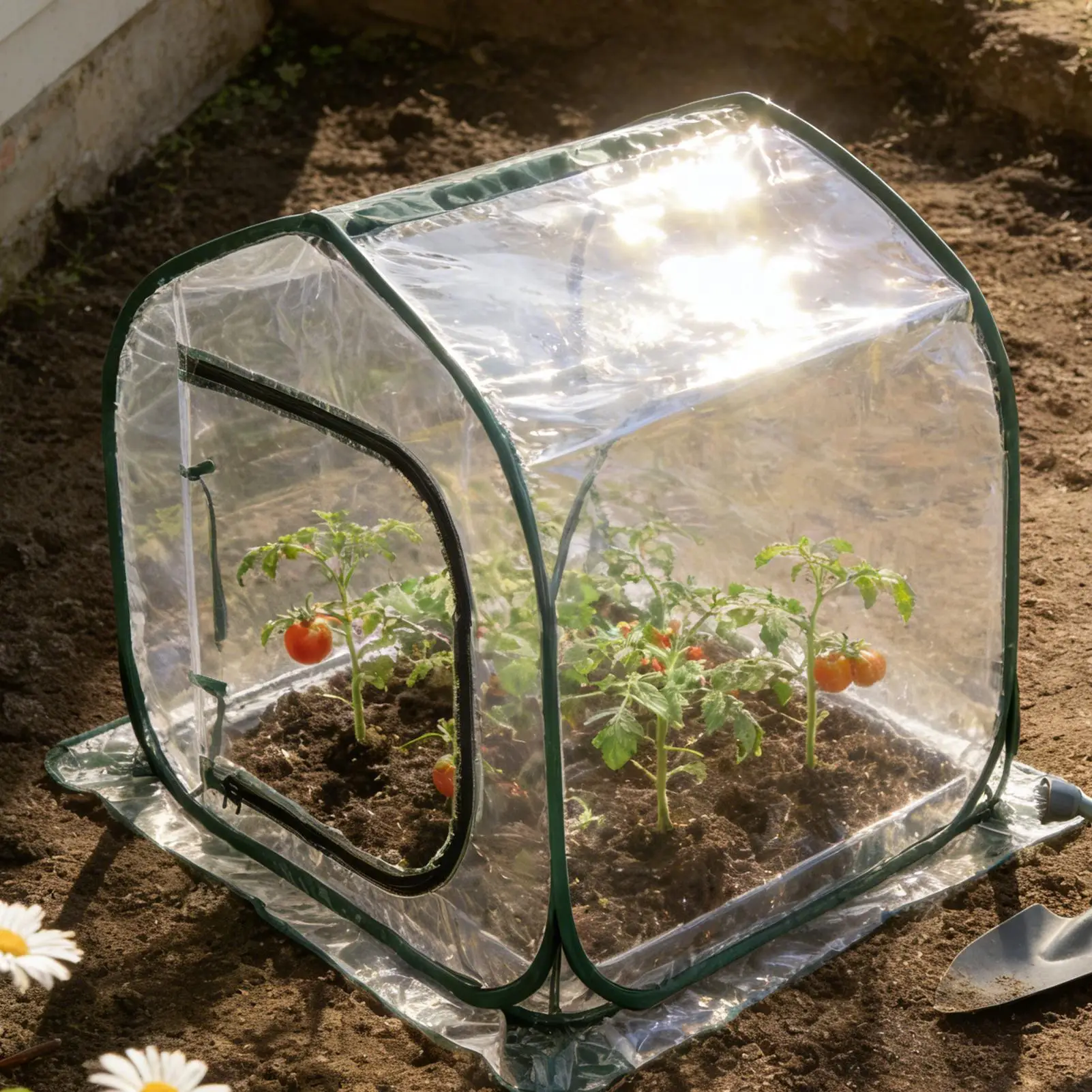 Greenhouse Cover Foldable Garden Vegetable Flower Insect-Proof Bird Portable Winter Warm Anti-uv Windproof Planting Greenhouse