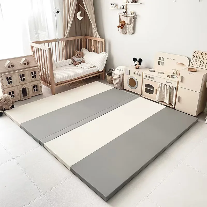 Safe Antibacterial Class A 4CM Baby Crawling Pad Thick Anti fall Foldable XPE Seamless Floor Mat Children Home Play Mat