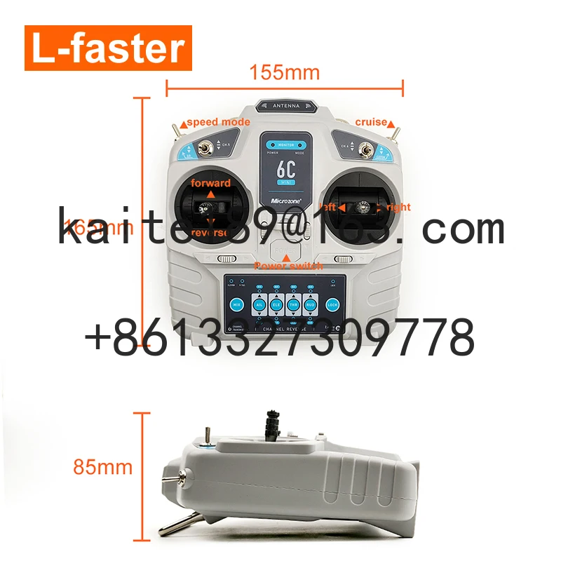 24V 500W 2WD Brushless Motor Controller Remote Wireless  Two Wheel Drive System for Electric Cart Mower Bike