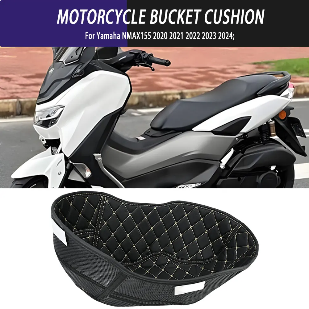 Motorcycle Parts Seat Bucket Pad Storage Box Liner Trunk Cargo Protector Anti Collision Inner Pad For Yamaha NMAX155 2020-2024