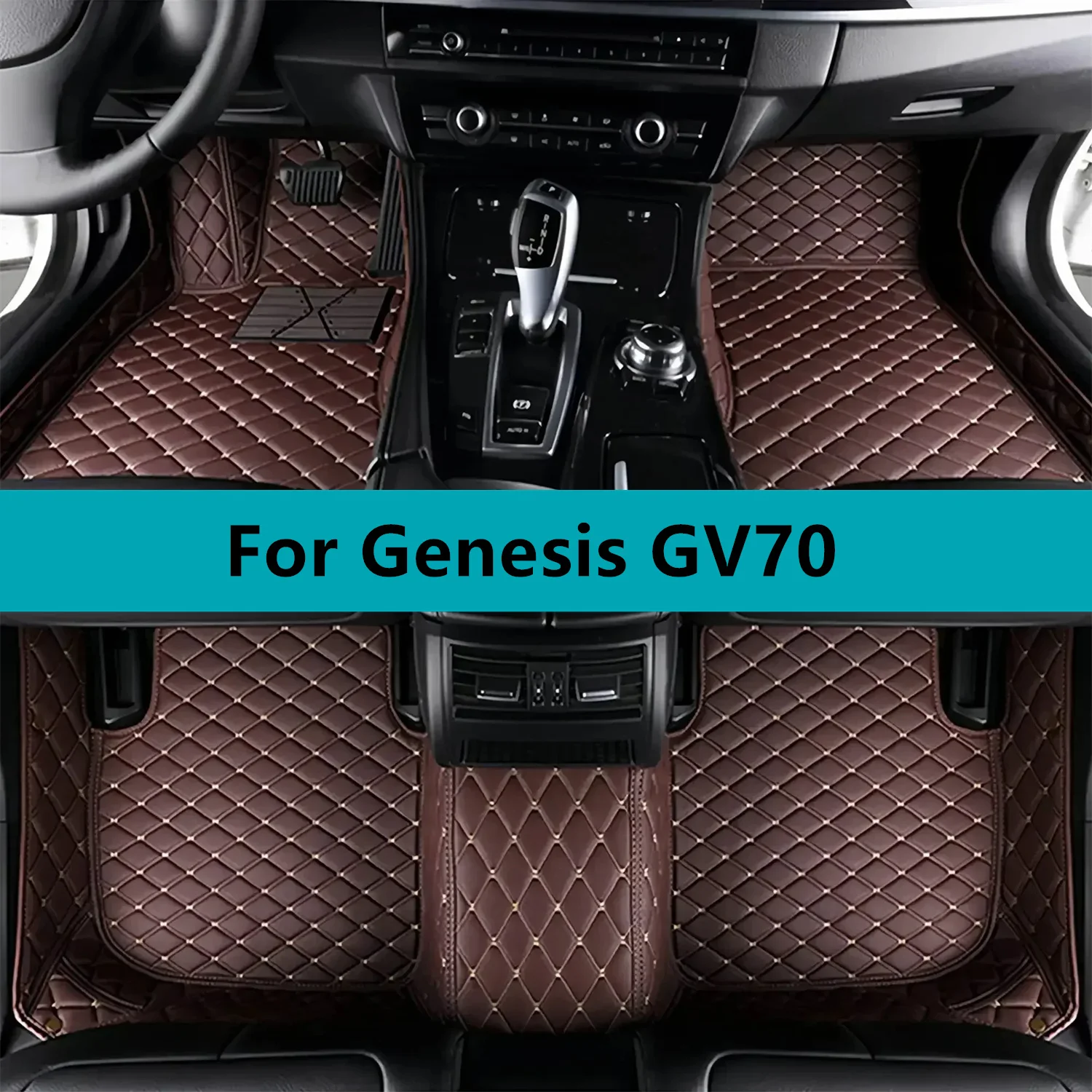

Interior Accessories Leather Car Floor Mats For Genesis GV70 2023 2024 2025 2026 2027 All Weather Waterproof Car Floor Mats