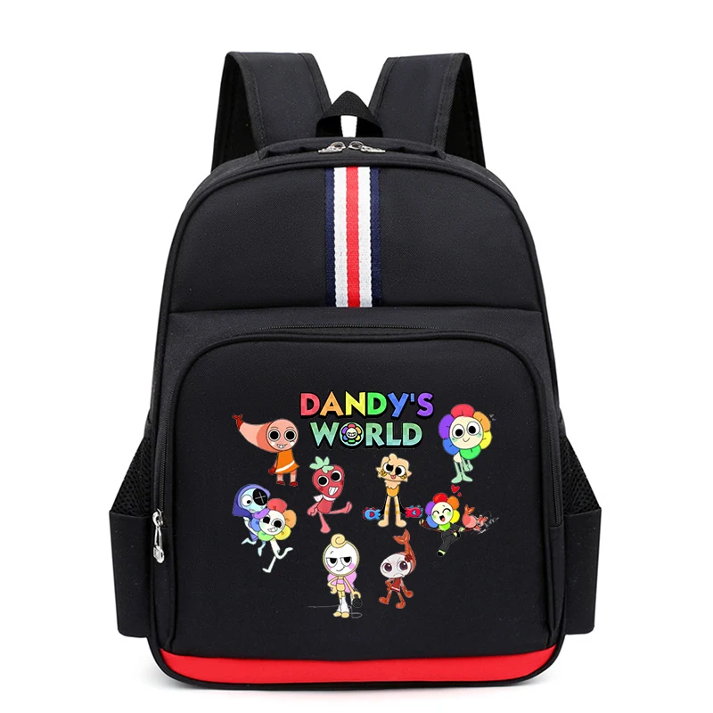 Crianças mochila dandys mundo dos desenhos animados saco de escola para menino e menina grande capacidade mochila escolar à prova dwaterproof água primária bookbag