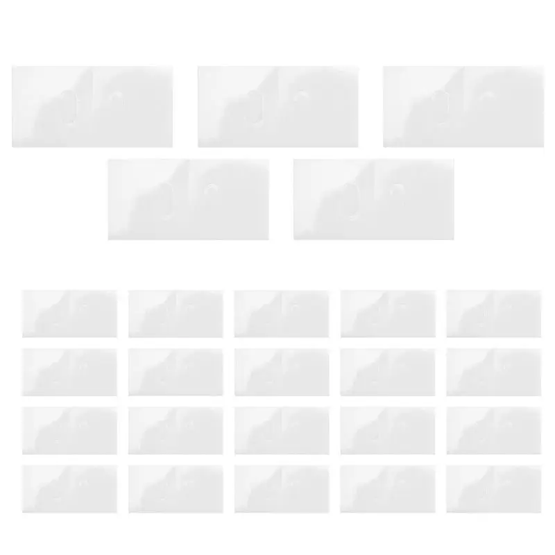 LLCS-Vertical Blind Repair Tabs-25 Sets Clear Vertical Blind Repair Tabs Vane Saver Self Adhesive Vertical Blinds Repair Kit