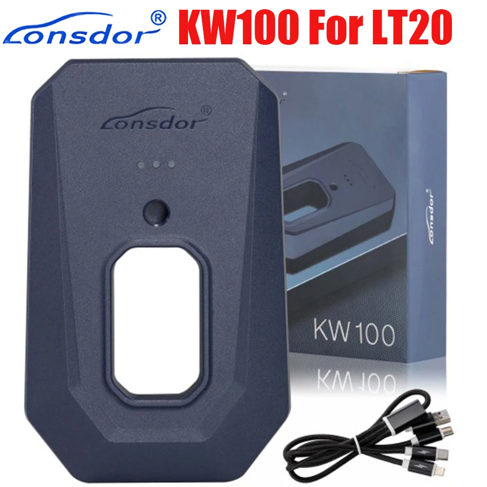 Lonsdor KW100 para geração de chave inteligente Toyota para geração de chaves LT20 quando todas as chaves perdidas e adicionando chaves em estoque