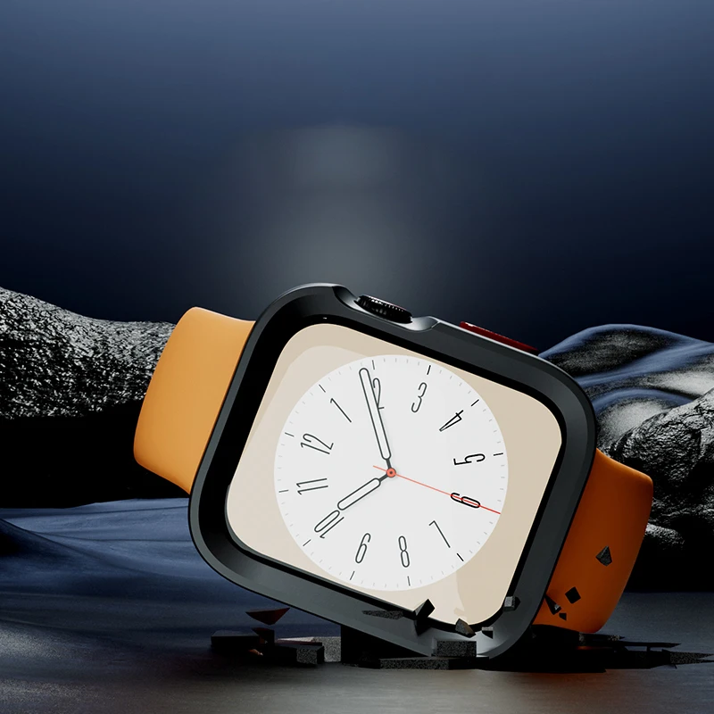 Zachte Schokbestendige Hoes Voor Apple Watch Case 45Mm/44Mm 41Mm/40Mm Bumper Scherm Beschermend Voor Iwatch 9 8 7 3 4 5 6 Se Ultra 49Mm