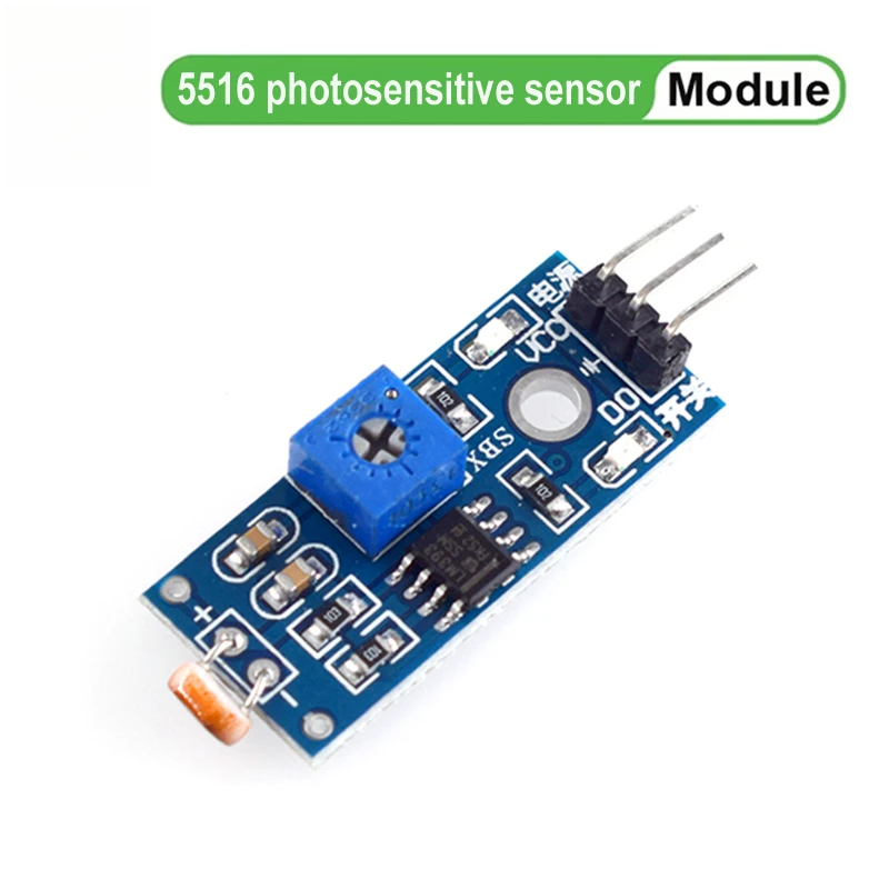 

Photosensitive Sensor Module 3Pin 3.3V-5V Photoresistor Light Detection Resistance Module Photo Resistor for Arduino