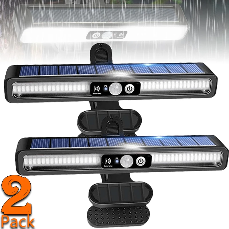 

Clip-on Solar Lamp Outdoor, 3 Modes LED Lights Waterproof For Garden, Fences, Gutters, Cool White Light Lighting