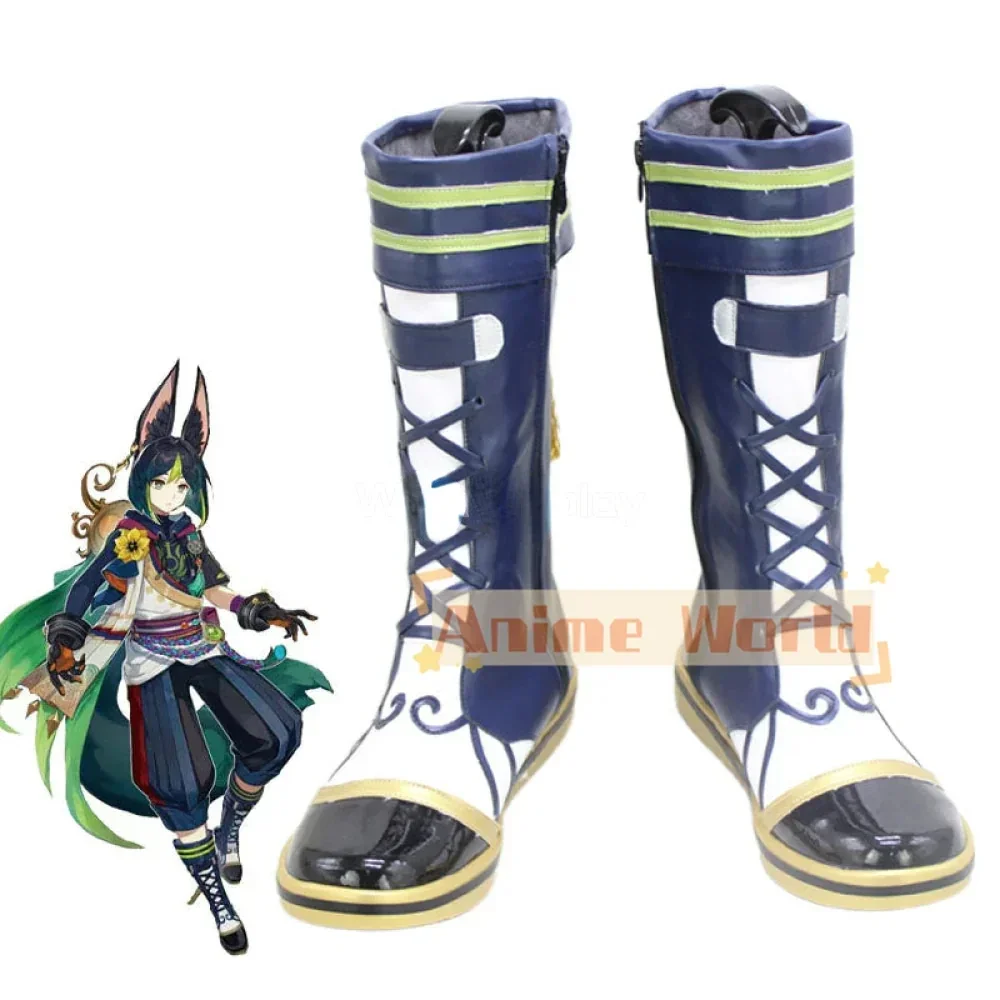 

Genshin Impact Tighnari Shoes Cosplay Boots Halloween Carnival Boots Custom Made