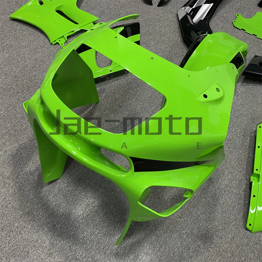 For ZX-6E ZZR400 1993-2007 ZZR600 1998-2003Injection ABS Plastics Full Fairings Kit Mold Replace Accessories Green Black