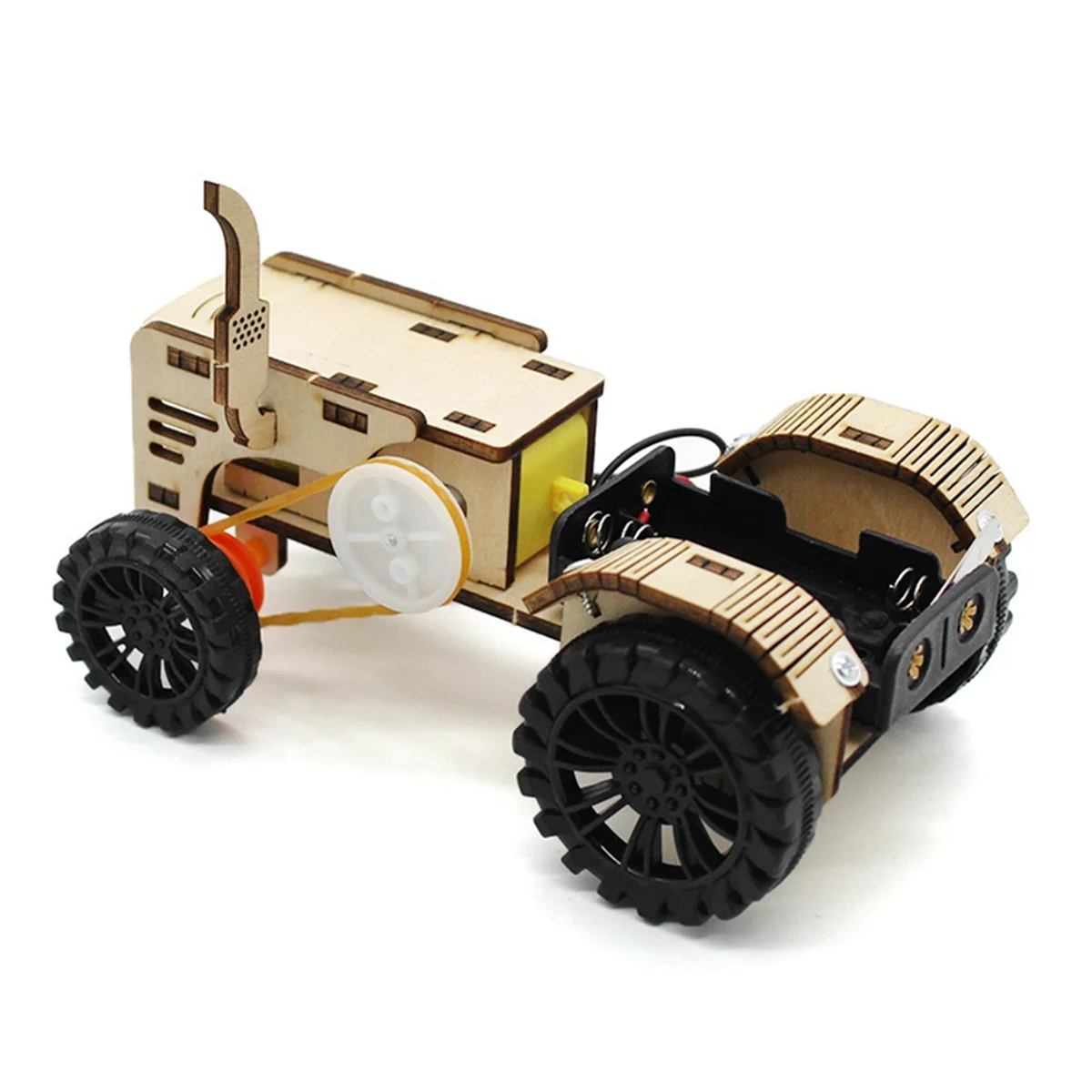 Bricolage en bois tracteur voiture bricolage modèle enseignement apprentissage tige projet Kit pour enfants école Science éducationA87I