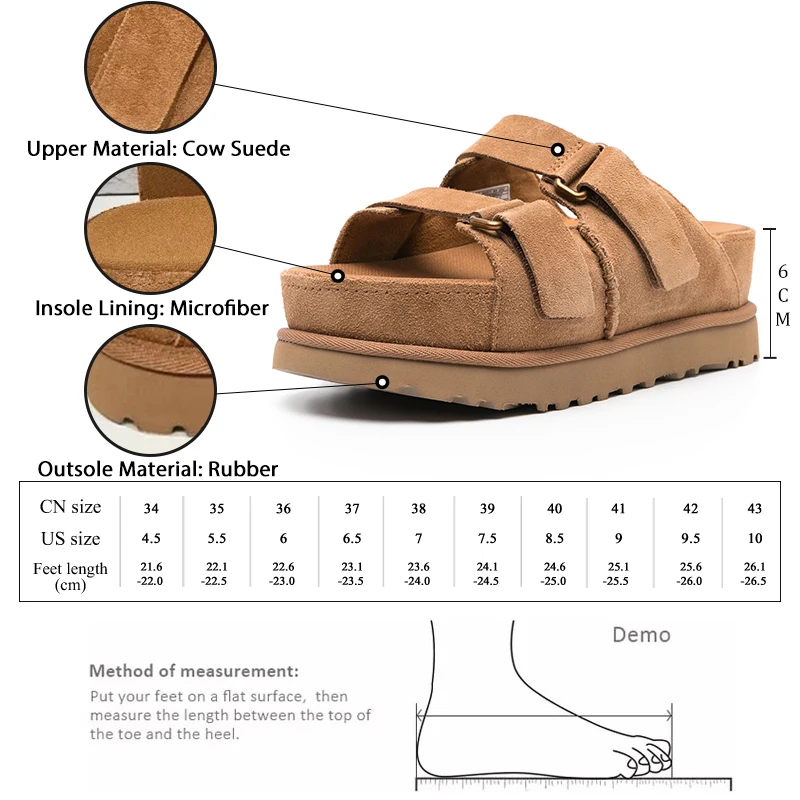 GMQM 2024 Summer Newest Women\'s Platform Sandals Thick Sole Buckle Leather Sandals  Open Toe Slippers Outside Walking Shoes