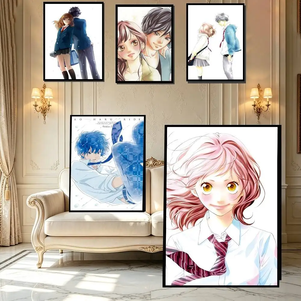 Ao Haru Ride Wall Art Poster High Quality Print Poster Waterproof Wall Art Movie Posters For Living Bedroom Retro Room Decor Gif