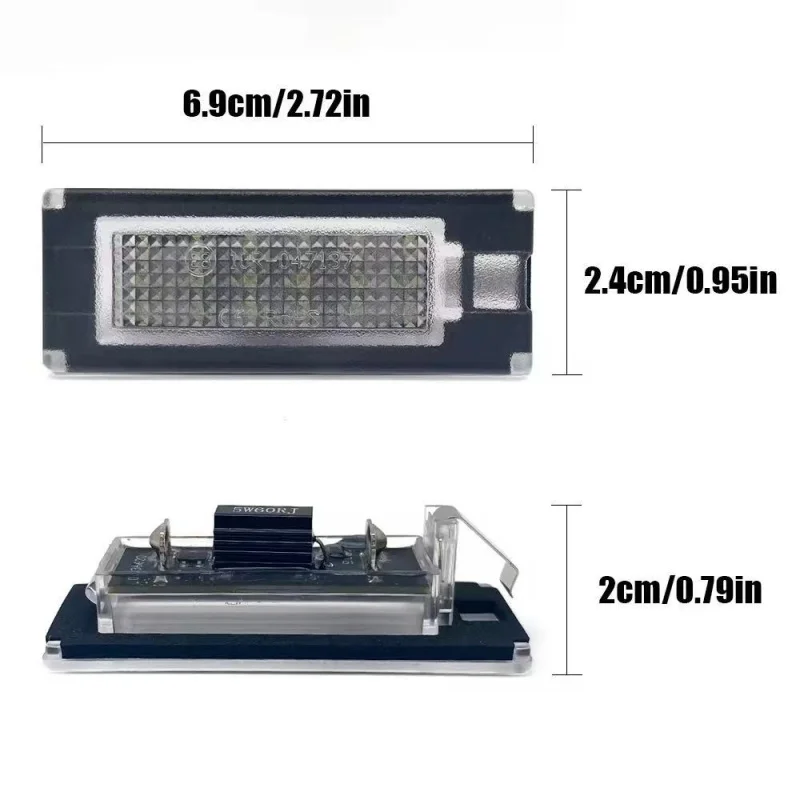 For Peugeot Boxer Bus Kasten 2006 2007-2020 2pcs CANBUS White Car LED License Plate Light Car-Styling Number Lamps Accesorios