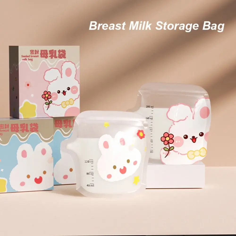 30/60/90/150pcs Double-seal Breast Milk Storage Bag Safe BPA-Free Storage Fresh Bag Small Capacity Disposable Milk Container